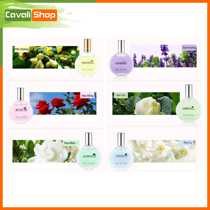 [MUA 3 TẶNG 1] Nước hoa nữ hương hoa - CAVALI - Chai 50ml nội địa Trung CHÍNH HÃNG mùi thơm quyến rũ kéo dài suốt nhiều giờ