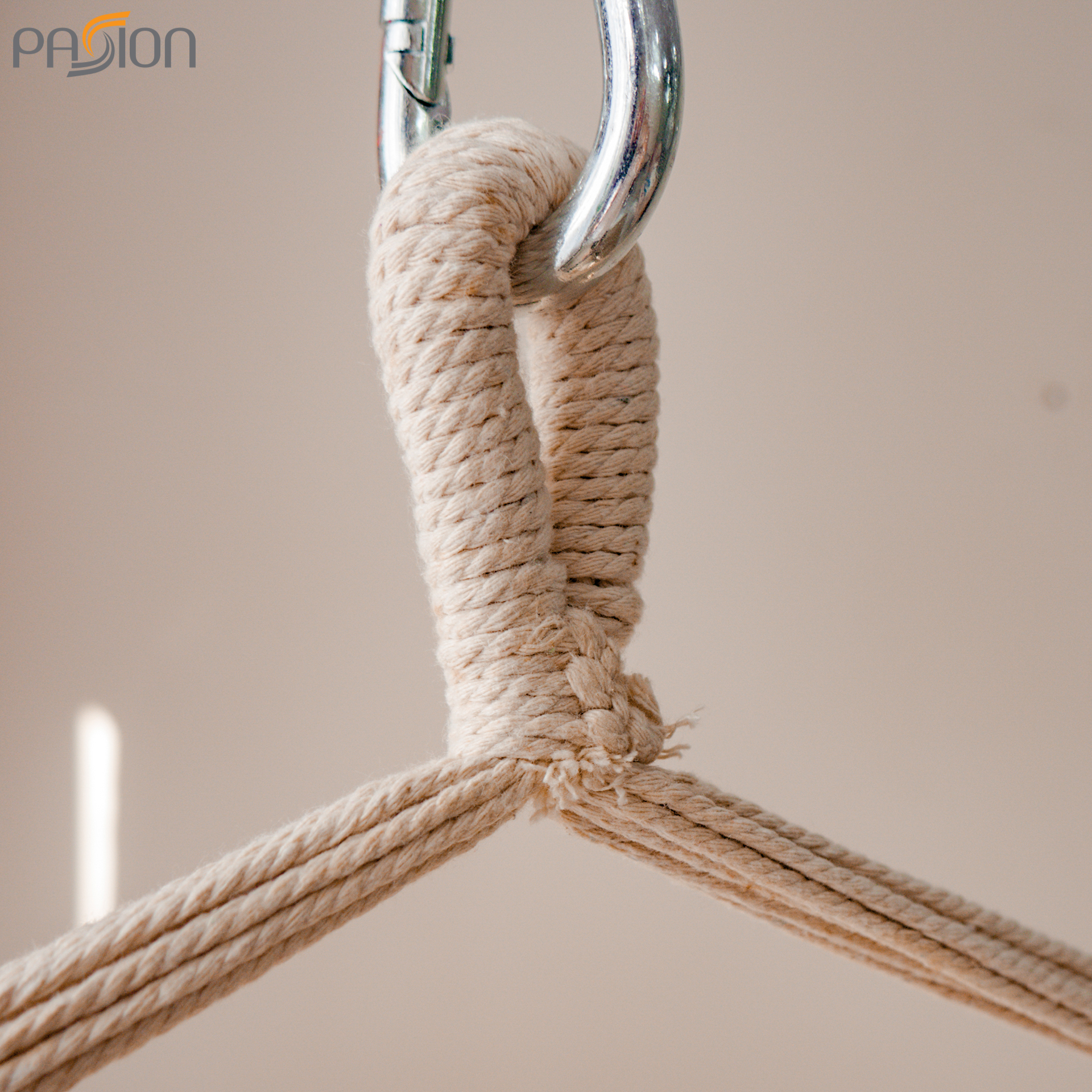 Knitted net hammock chair include Iron Foot Hammock