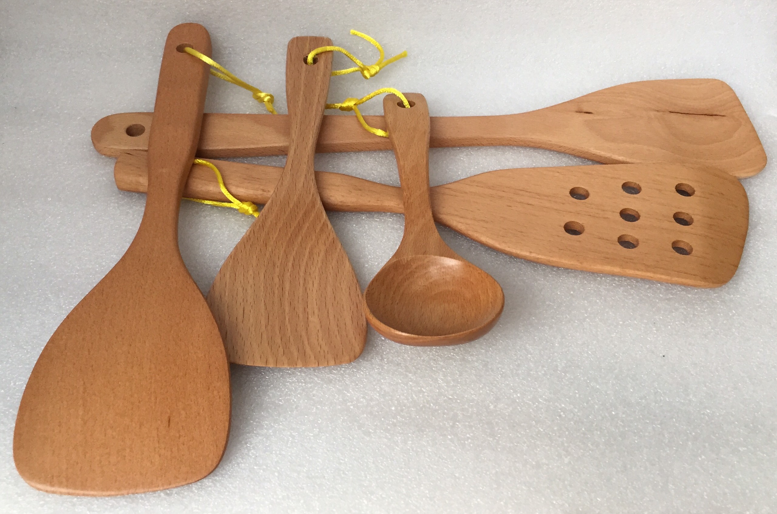 BỘ VÁ SẠN GỖ BEECH THANH TÚ 5 MÓN