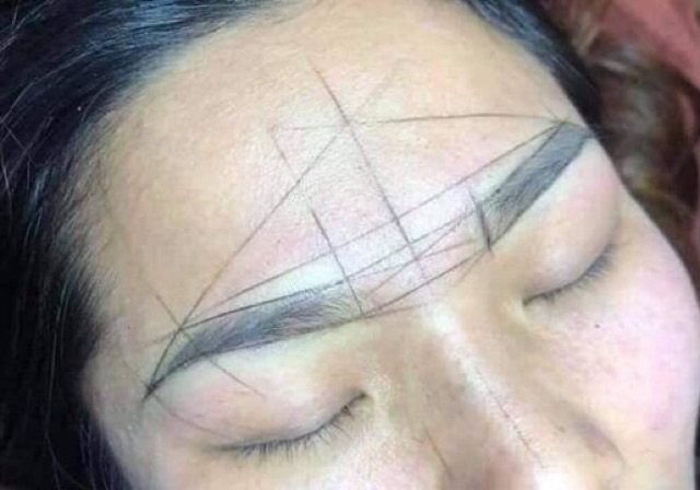 cung đo lông mày phun xăm siêu nhanh