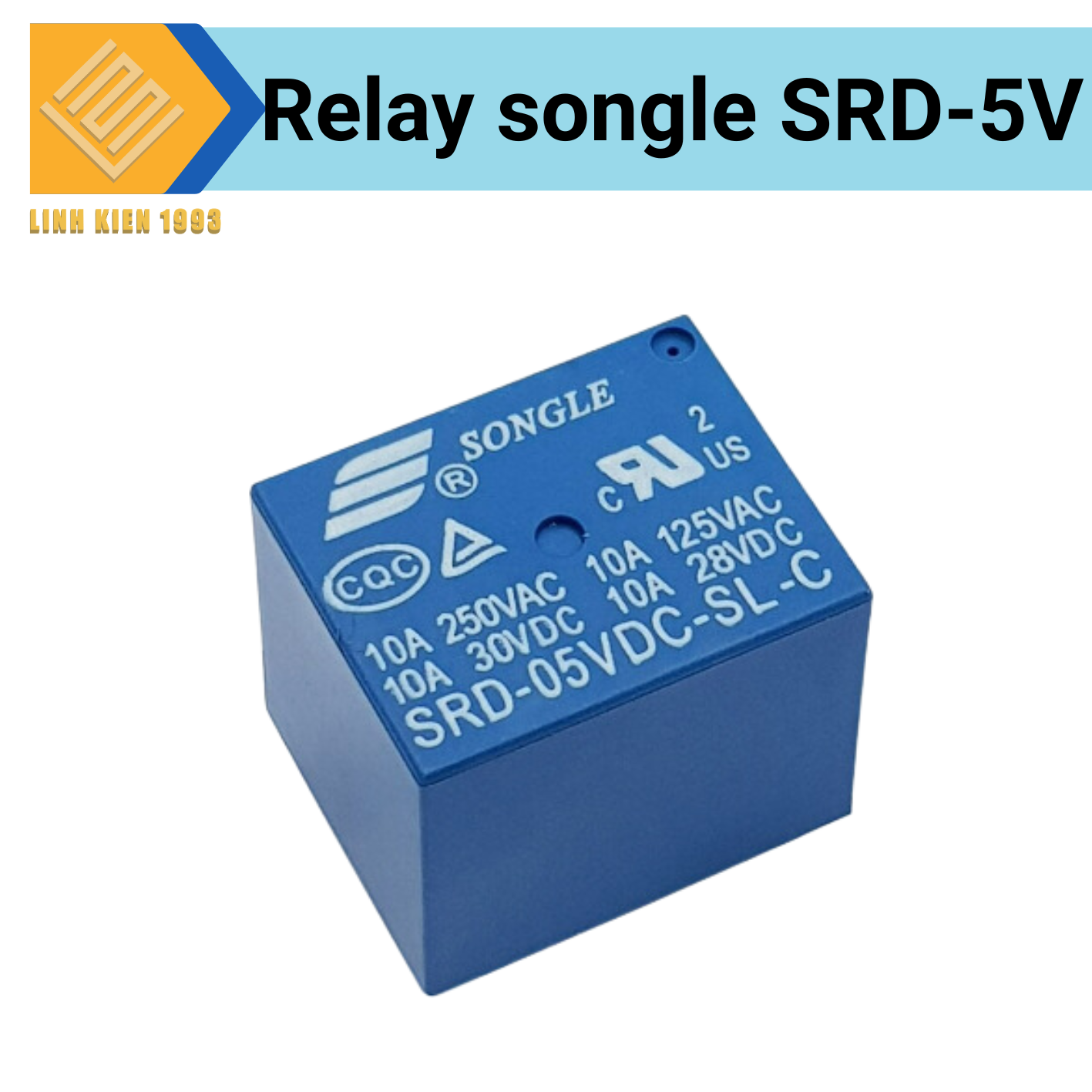 Srd-5vdc-sl-c relay songle 5v10a 5 chân rơ le 5vdc 10a
