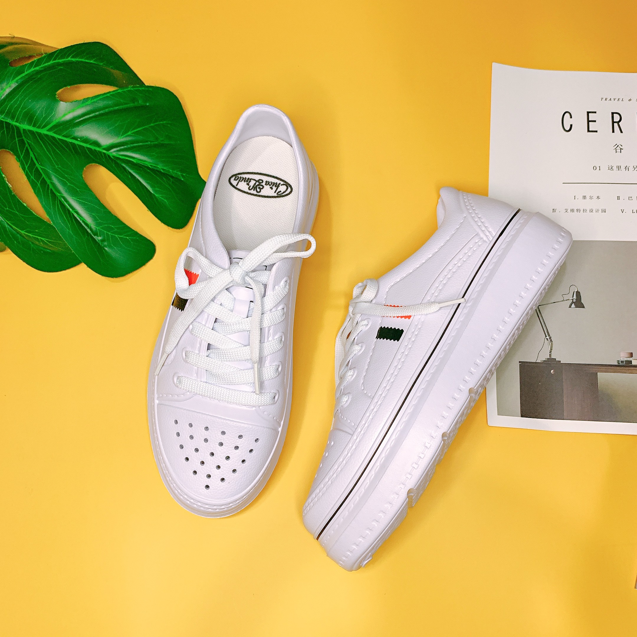 HCMGiày siêu nhẹ Sneaker đúc nguyên khối cao 3cm BIOREN CATHA - GL013