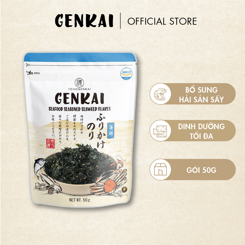 Rong Biển Trộn Cơm GENKAI Hải Sản 40g