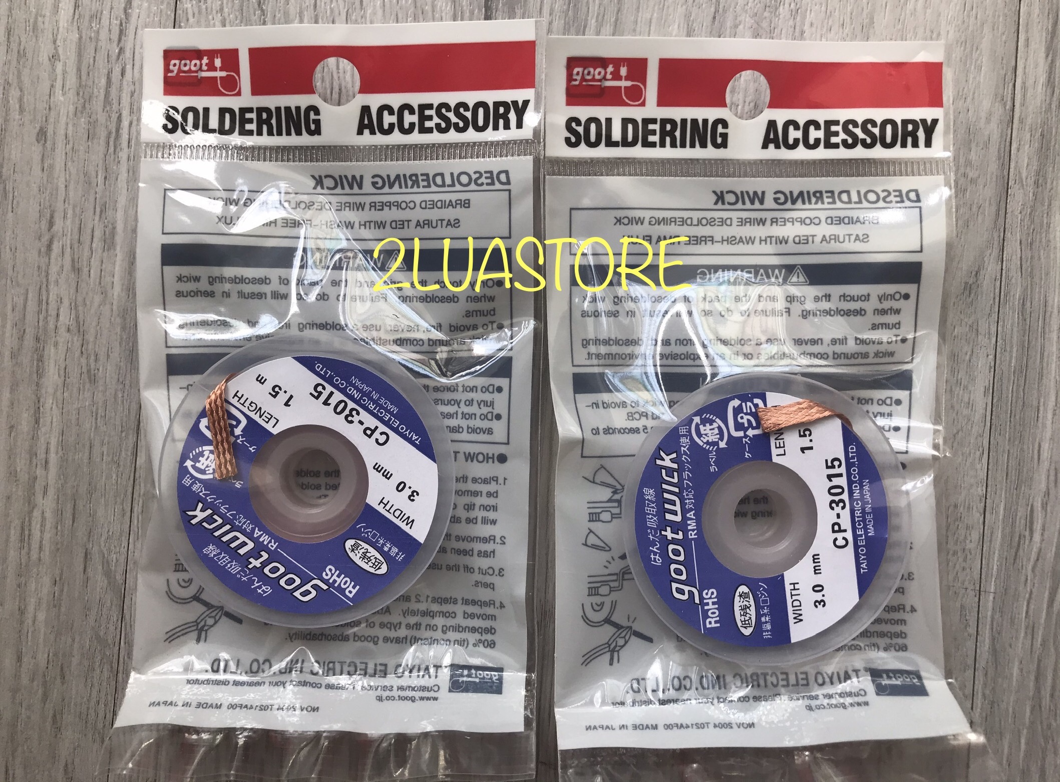 Dây đồng hút thiếc hàn Goot Wick CP-3015