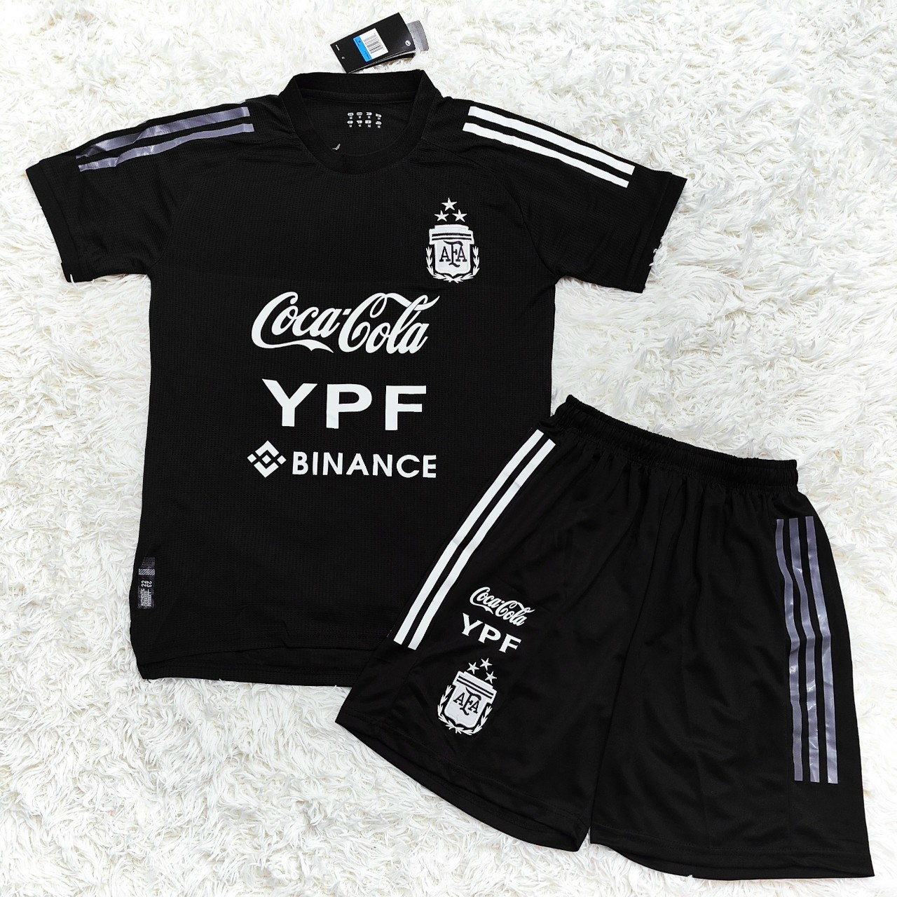 Bộ quần áo đá banh đội tuyển bóng đá Argentina coca cola ypf màu ...