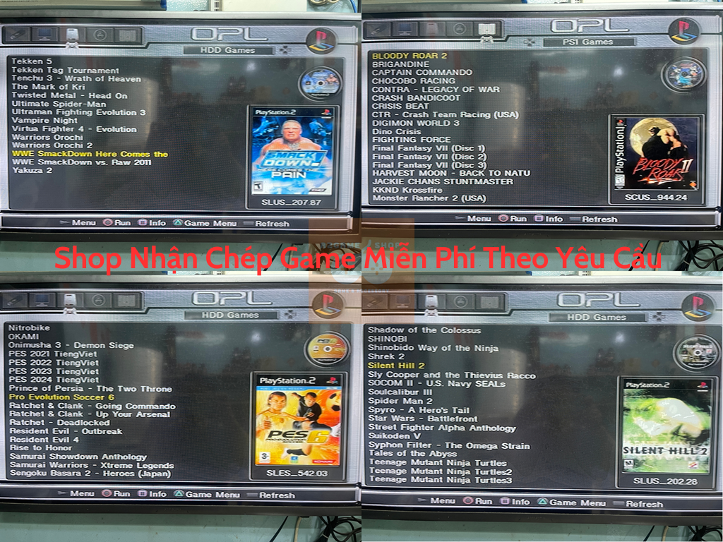 Combo Ổ Cứng Ngoài PS2 + Thẻ Save 16MB Sẵn Game Dành Cho Máy Chơi Game PS2