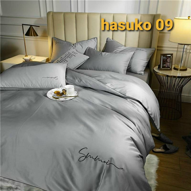 Bộ chăn ga gối cotton lụa Sumoi hàng cao cấp, drap cotton lụa nhập khẩu