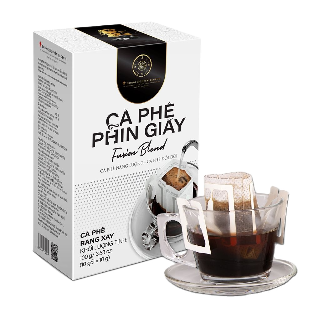 Cà phê Phin Giấy Trung Nguyên Fusion Blend( Hộp 10 Phin)