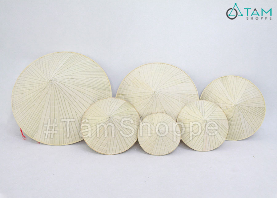 Nón lá trang trí hàng đẹp nhiều cỡ