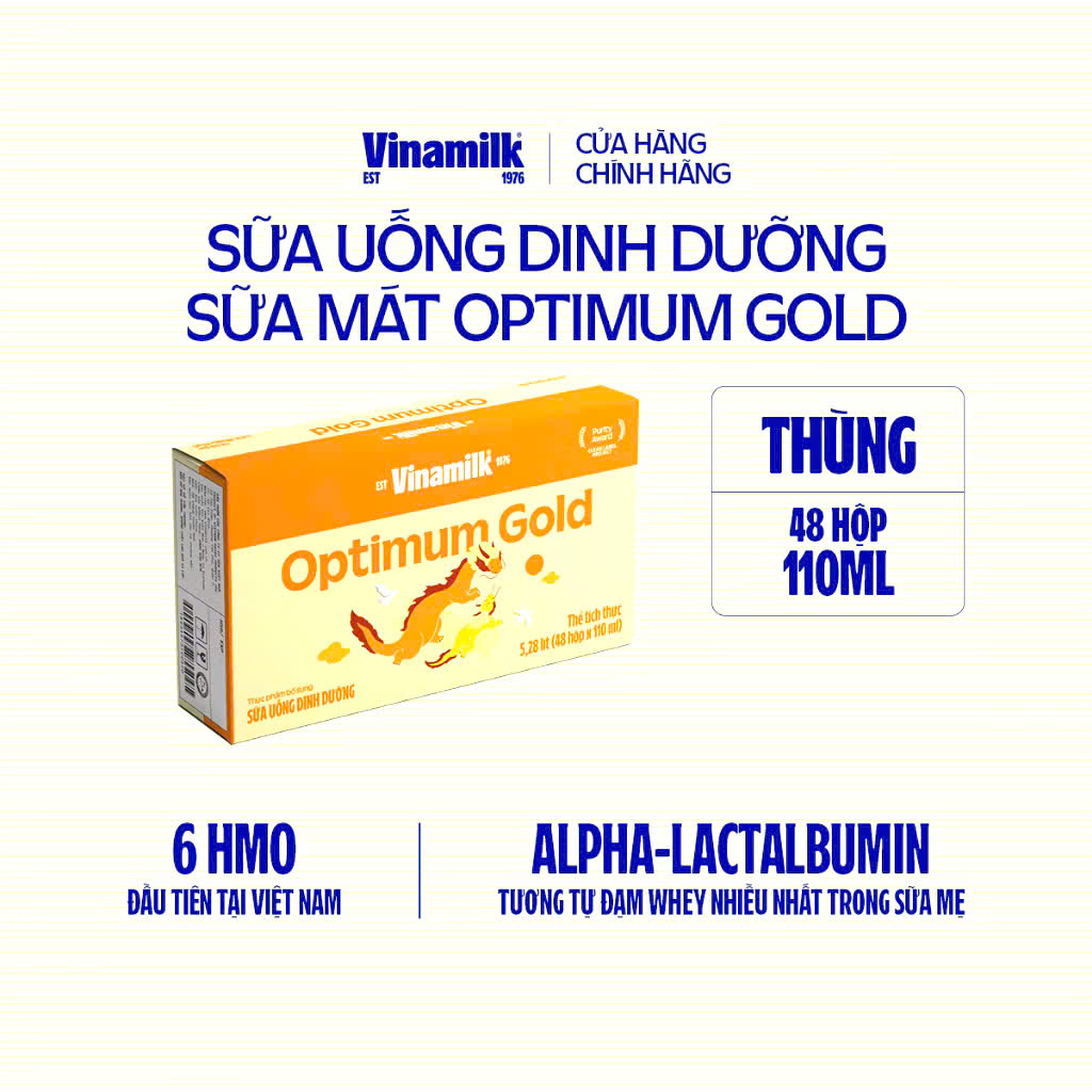 THÙNG 48 HỘP SỮA BỘT PHA SẴN OPTIMUM GOLD 110ML.