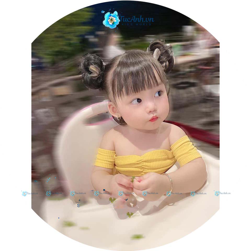 Kẹp Tóc Giả Cây Dừa Cho Bé Gái - TucAnh
