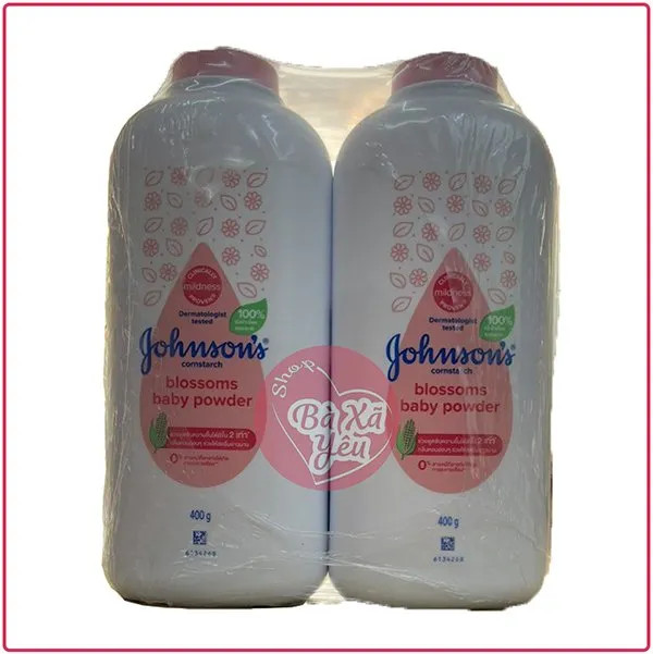 Combo 2 Hộp Phấn Rôm Thơm Baby Johnson's Thái Lan 400g