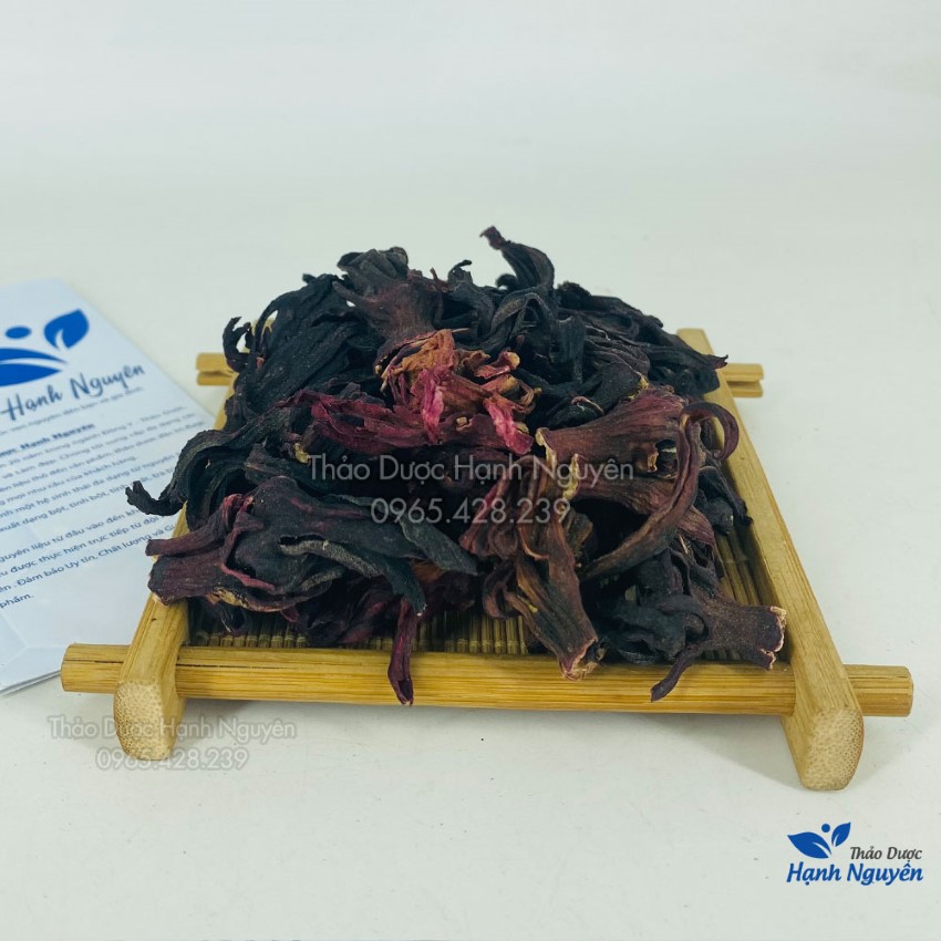 Hoa atiso đỏ 100g, hoa bụp giấm, hibicus, nguyên nụ, dùng pha trà, làm siro, thanh nhiệt, giải khát
