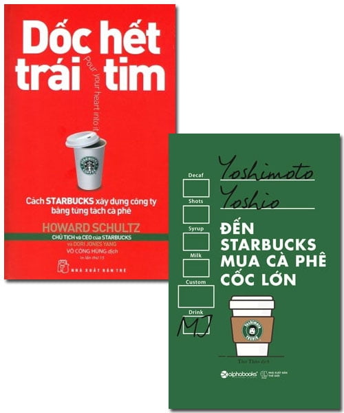 Fahasa - Combo Sách Hay Dốc Hết Trái Tim + Đến Starbucks Mua Cà Phê Cốc Lớn (Bộ 2 Cuốn)