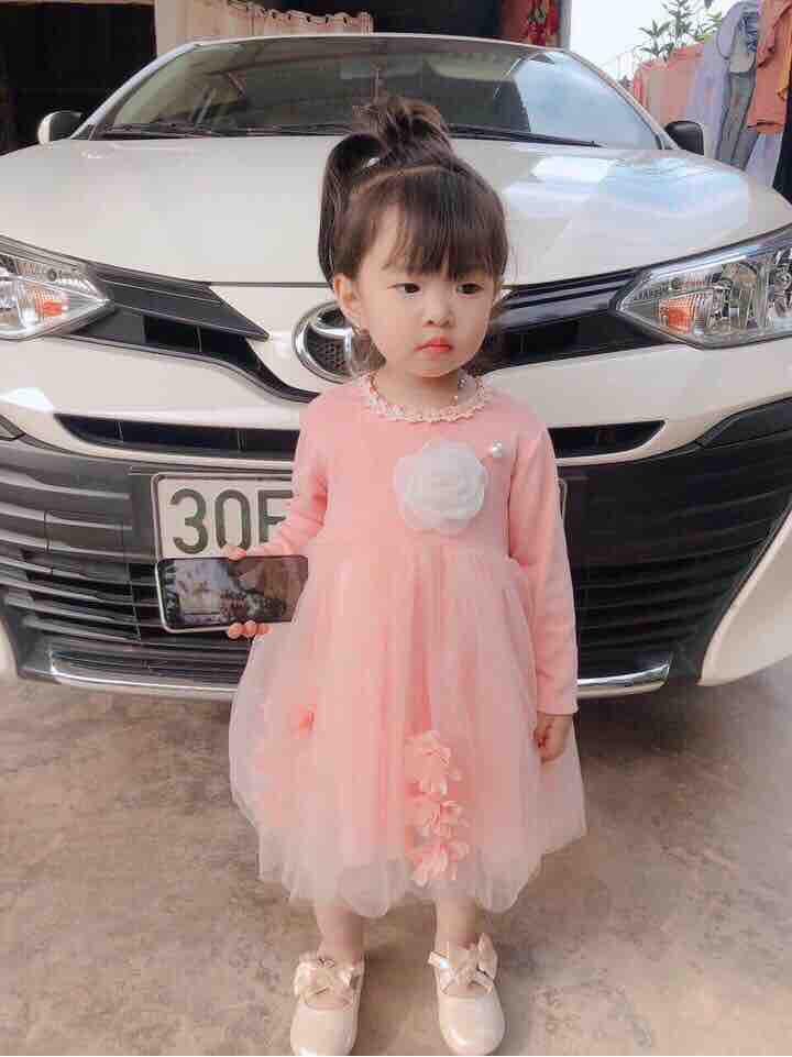 VÁY PHỐI CHÂN REN HOA BỒNG SIÊU XINH