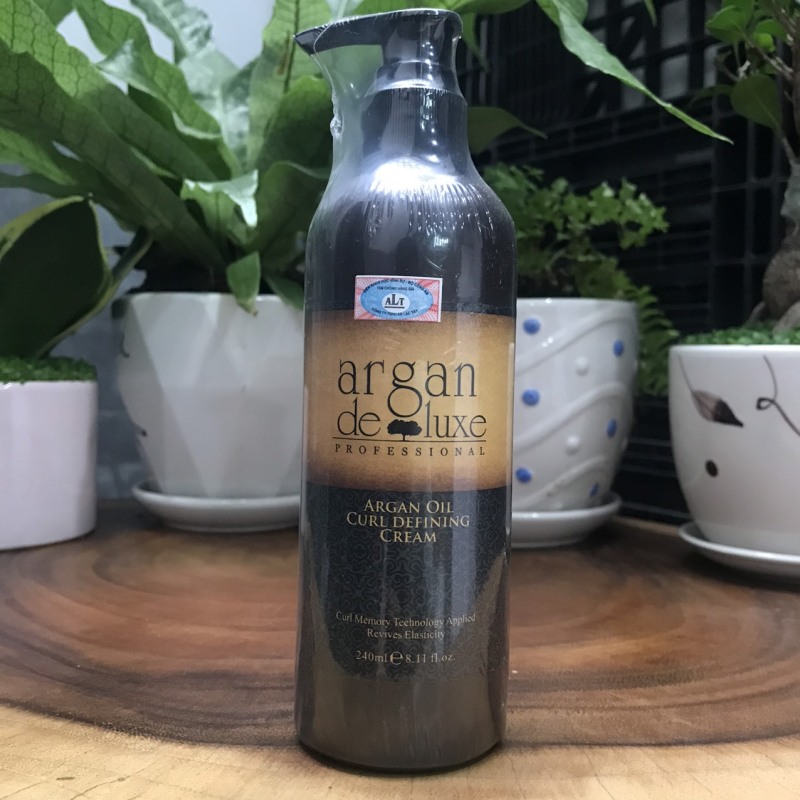 [HCM]Kem tạo kiểu uốn tóc xoăn Argan Deluxe Oil Curl Defining Cream 240ml giá rẻ