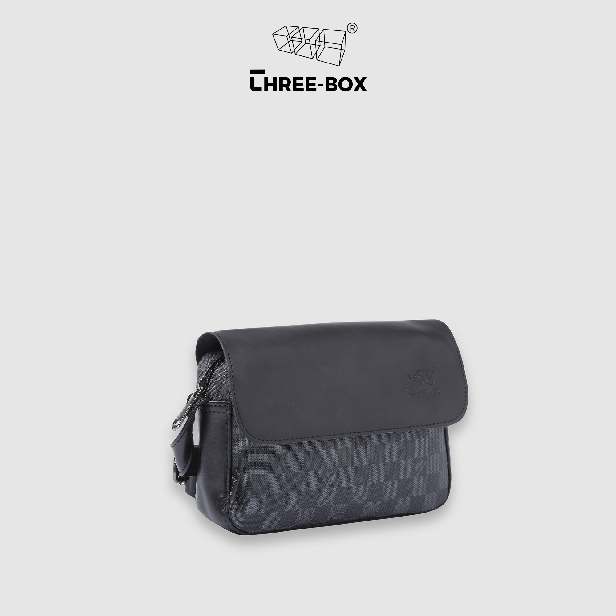 Túi đeo chéo mini basic Damier Three-Box - MS6410
