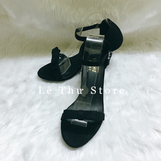 Giày cao gót 7 phân quai mảnh nơ LT (SD072)