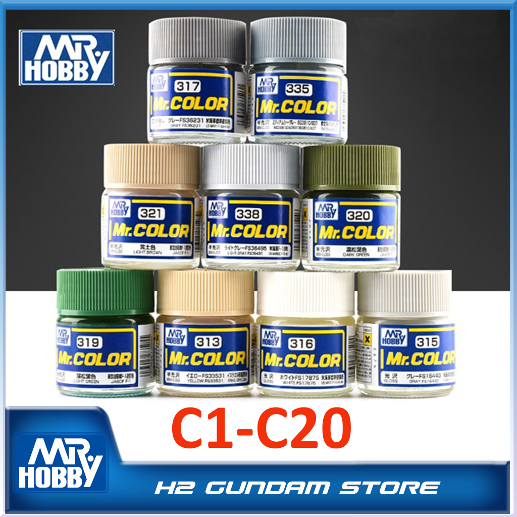 [Mr.Hobby] Sơn mô hình Mr.Color C1-C20 (Màu Basic)