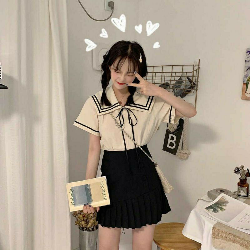 [HCM]Áo sơ mi thủy thủ siêu siêu xinh