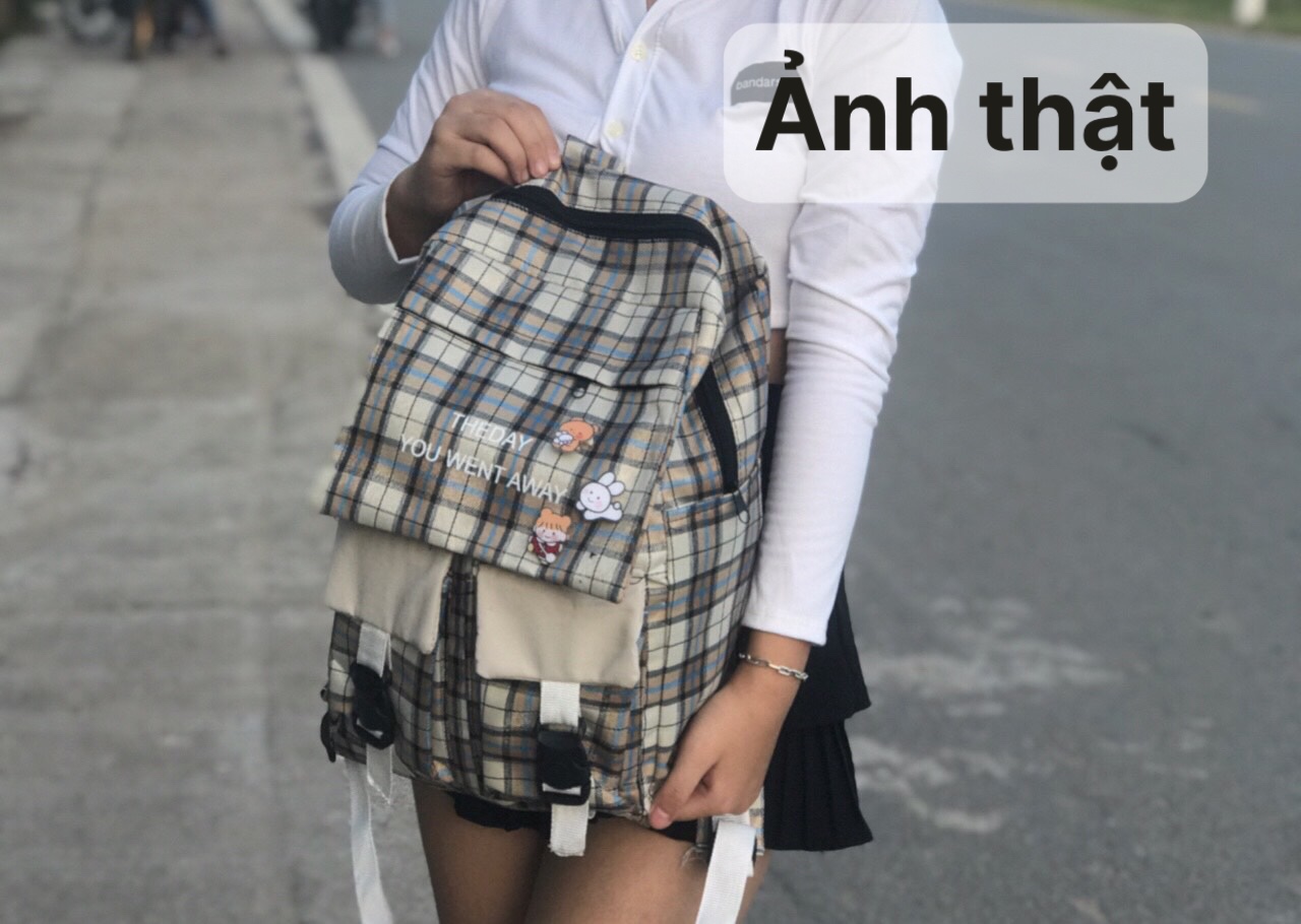 BALO CARO THE DAY VẢI KAKI (không kèm sticker)