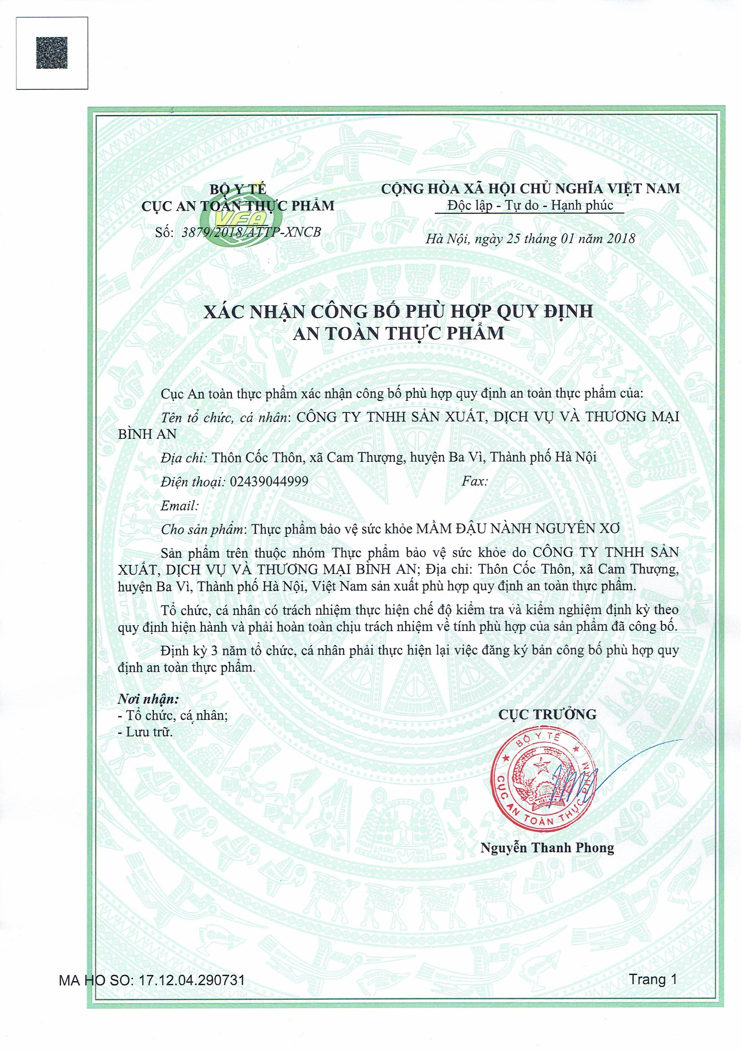MẦM ĐẬU NÀNH NGUYÊN XƠ LINH SPA