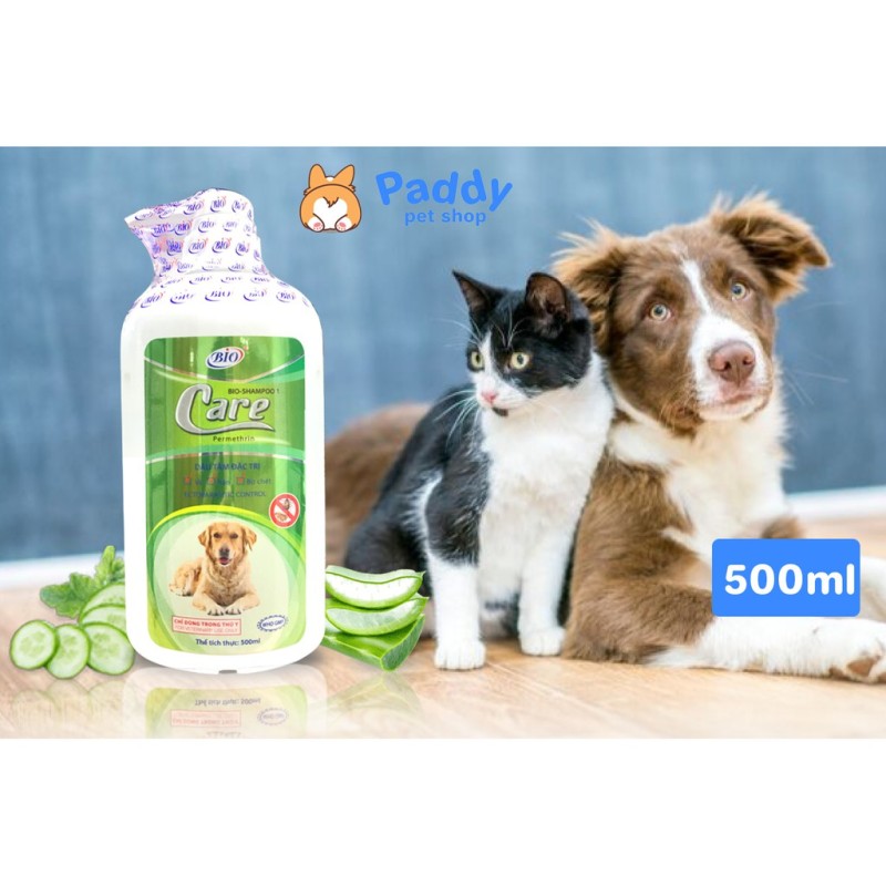 Sữa Tắm Đặc Ve, Rận Và Bọ Chét Cho Chó Mèo Bio-Shampoo 1 Care Permethrin 500ml