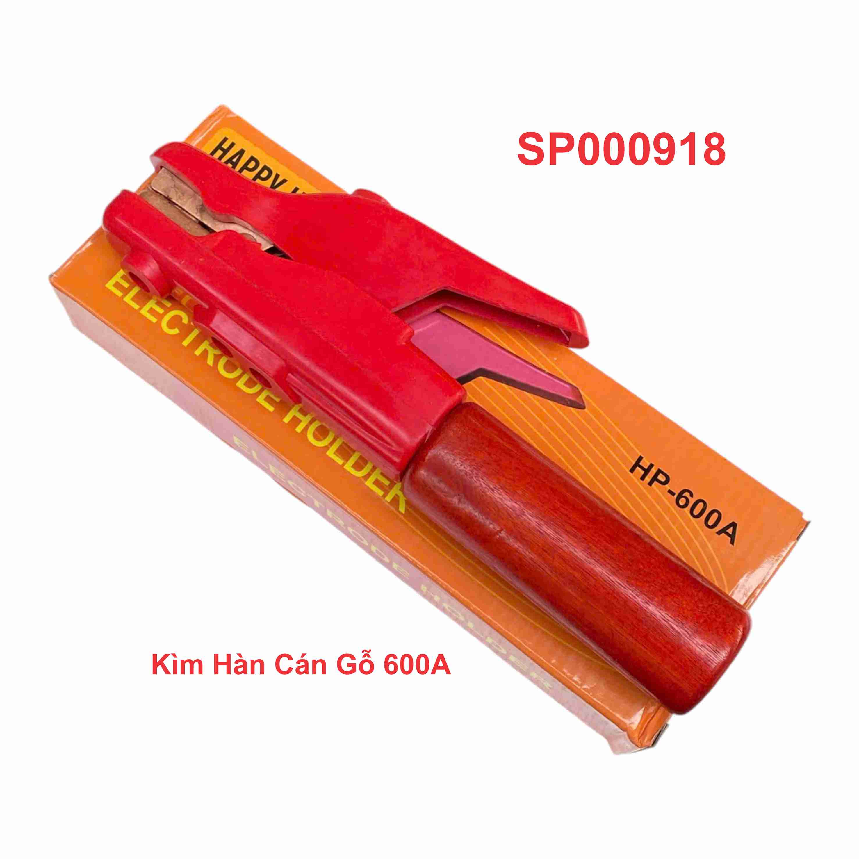 Kìm Hàn Cán Gỗ 600A , Mỏ Kìm Kẹp Que Hàn Cán Gỗ