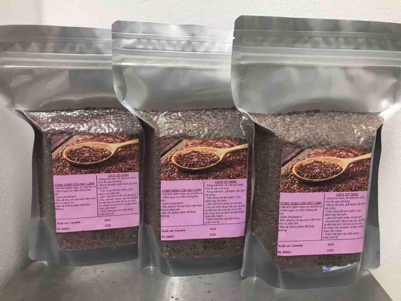 500g Hạt lanh nâu Canada