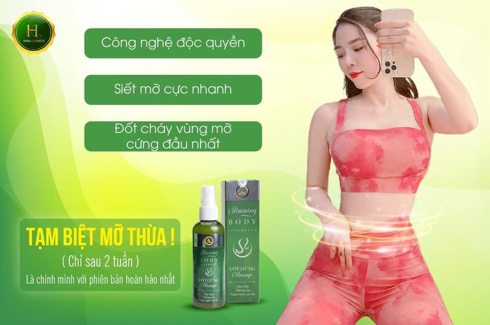 Xịt Tan mỡ Hana - Slimming body Hana