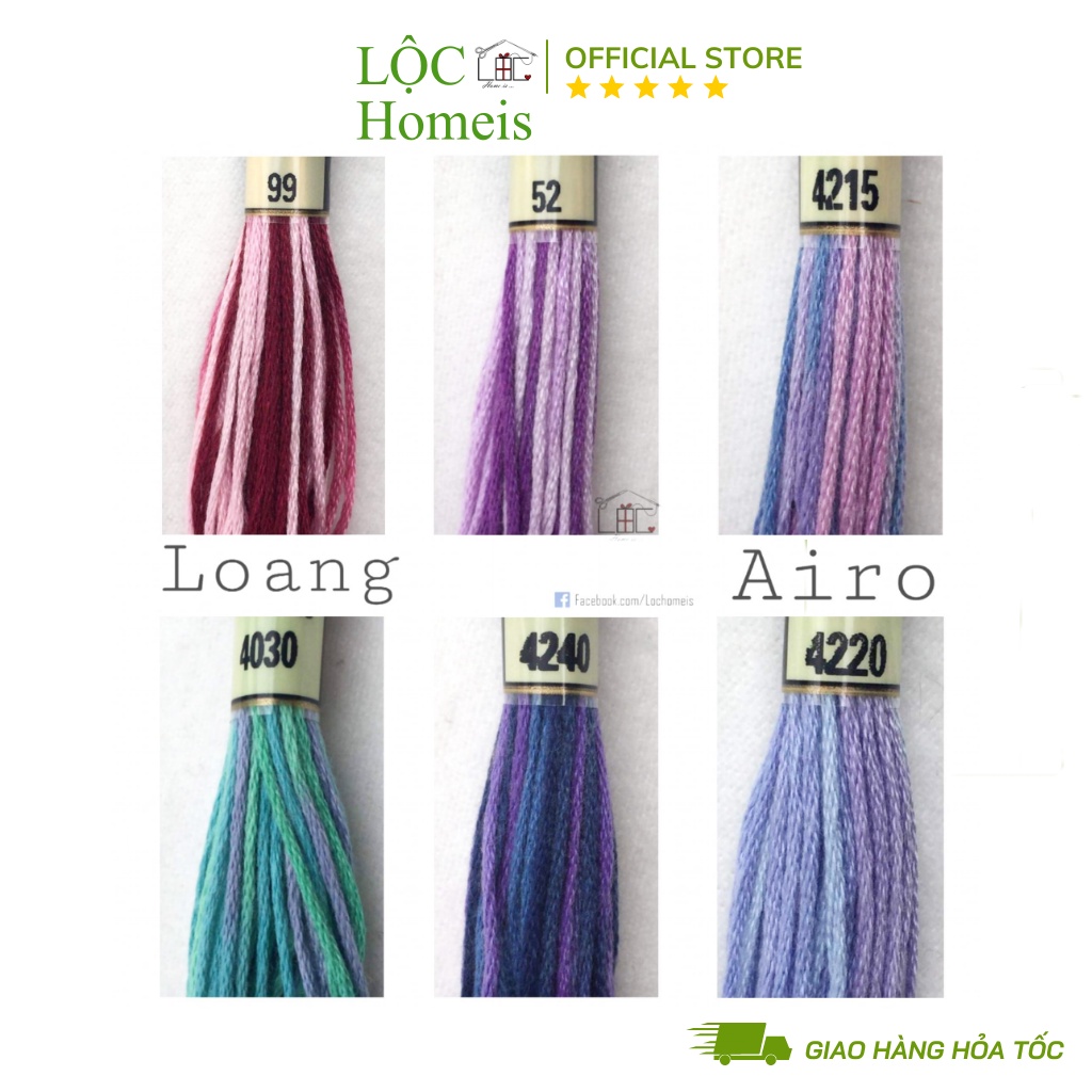 Set Chỉ Loang Airo Full 78 Màu - LỘC Homeis