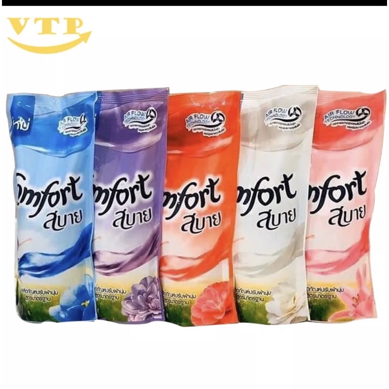 Combo 5 túi nước xả vải Comfor Thái Lan 580ml ( giao màu ngẫu nhiên)