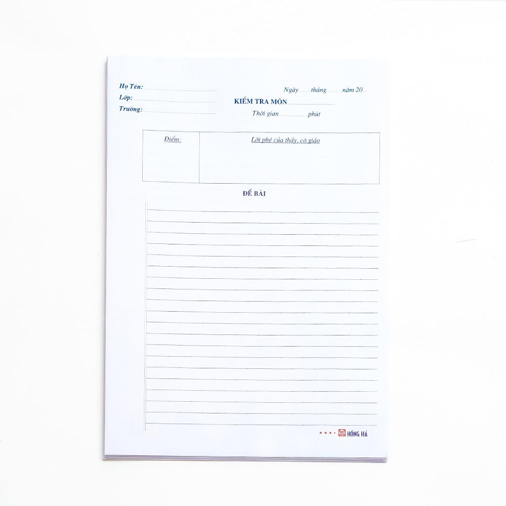 Giấy kiểm tra kẻ ngang 4932