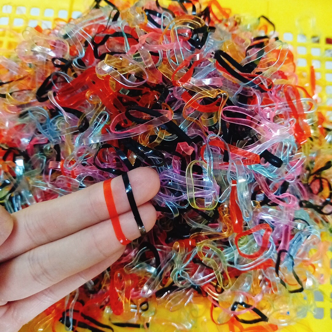 Thun cột tóc cho bé dùng một lần - 100g