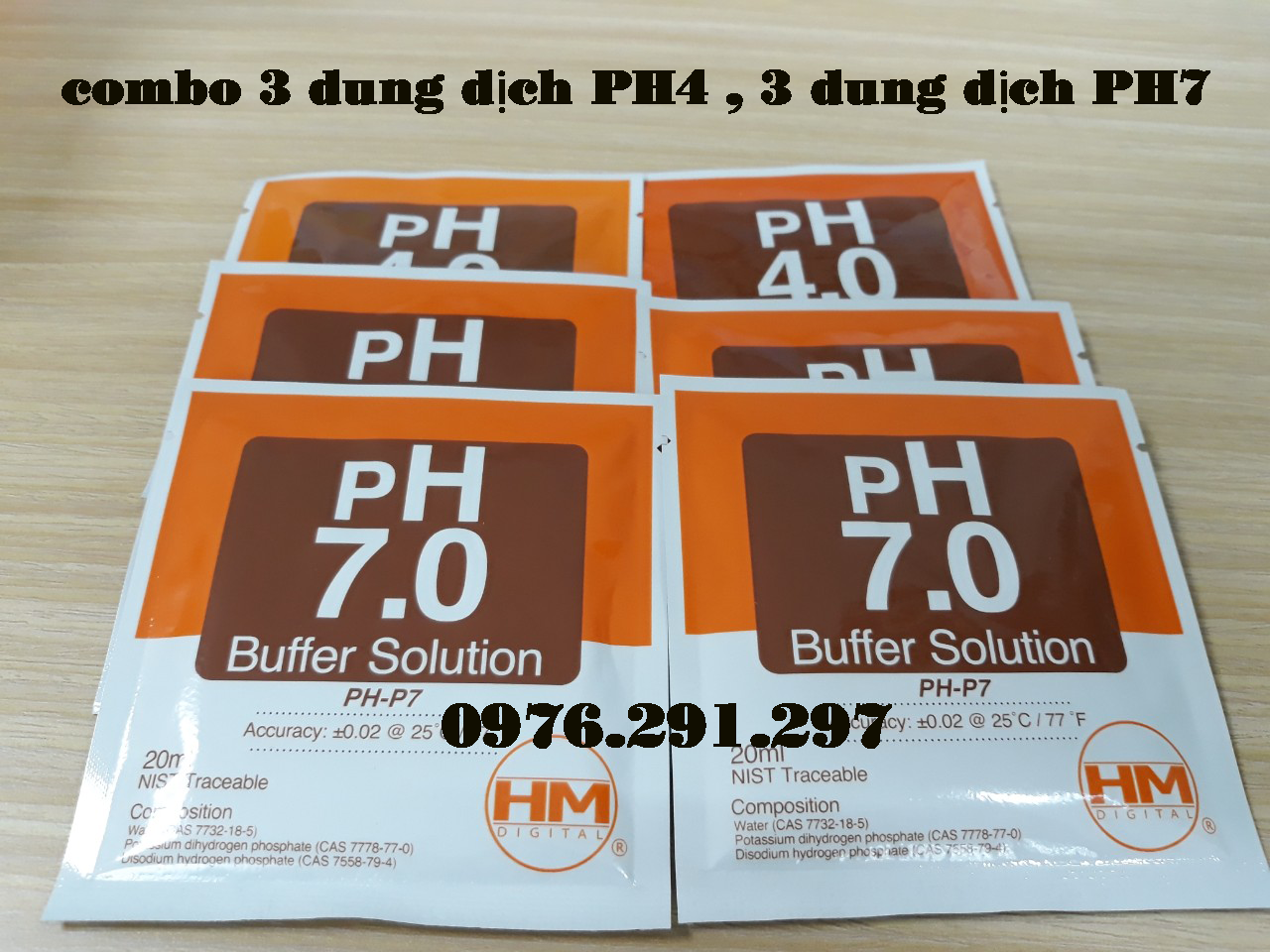 [HCM]Gói dung dịch PH7 - Dung dịch chuẩn PH