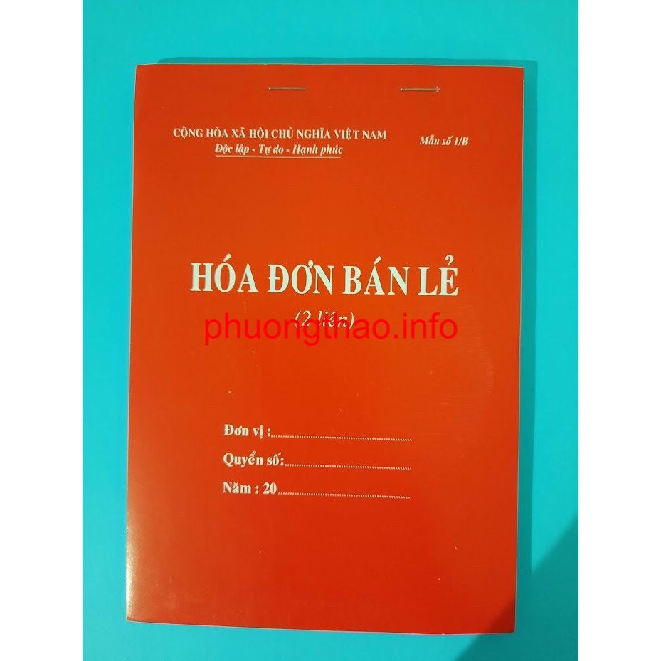 [ Giá Sỉ ] Hoá đơn bán lẻ: 1 Liên, 2 Liên, 3 Liên ( A5/A4 )