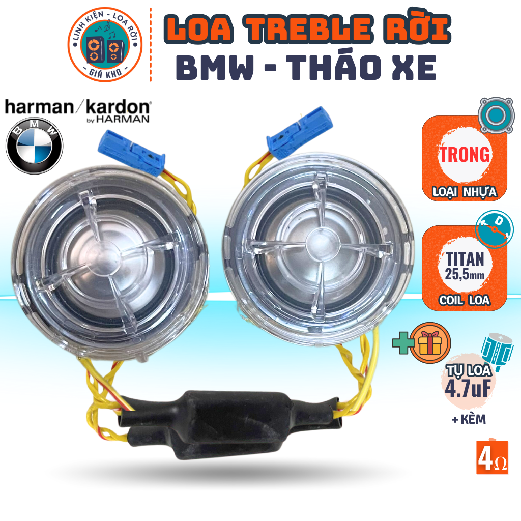 Treble speaker-BMW Harman Kadon-with 4.7uF capacitor
