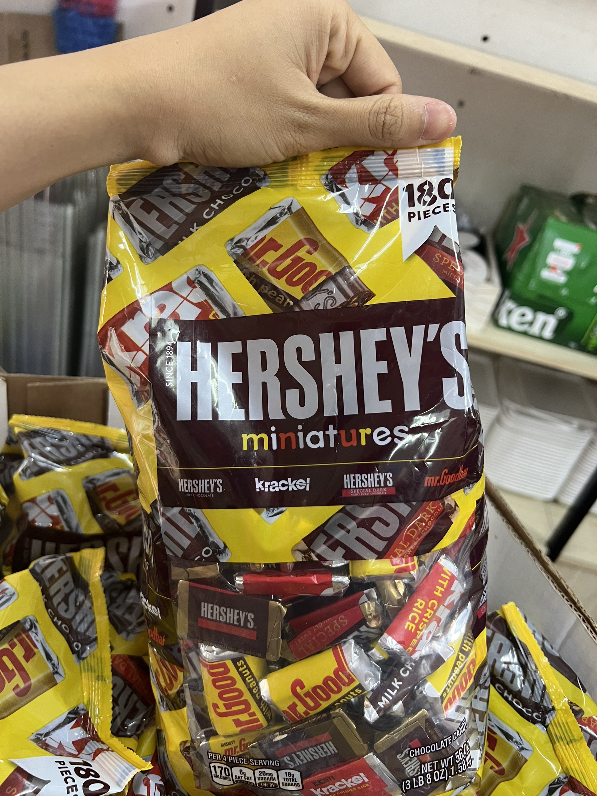 [FREESHIP MAX] Kẹo Chocolate Hersheys Miniature (lẻ 30 viên)
