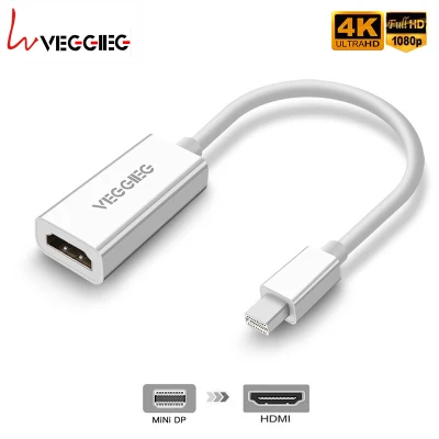 Cáp chuyển đổi Mini Displayport sang HDMI chất lượng 2K chính hãng VEGGIEG - Thunderbolt to HDMI Macbook
