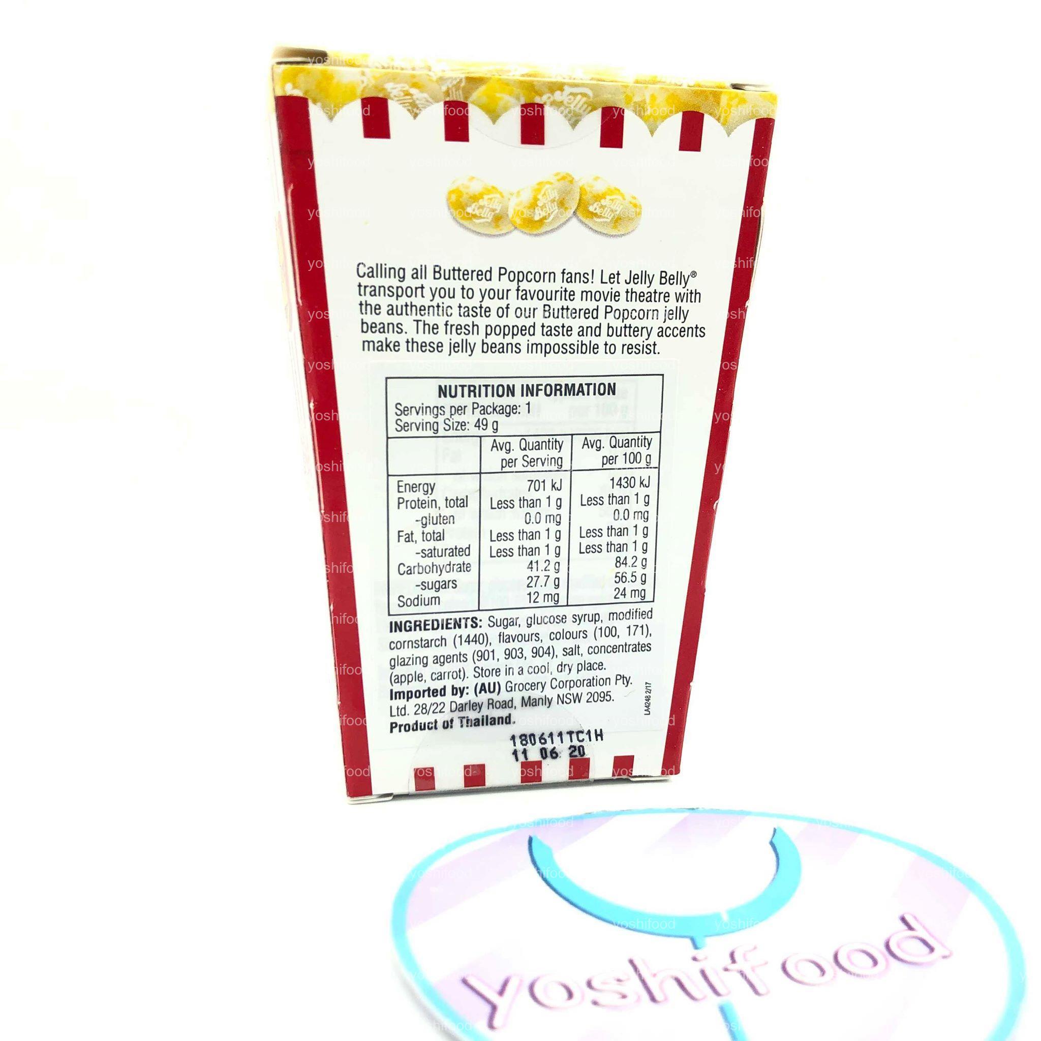 Kẹo Hạt Đậu Jelly Belly Pop Corn Vị Bắp Rang Bơ 49gr