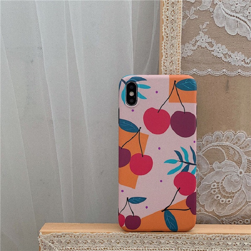 Ốp lưng iphone cao cấp full viền ốp silicon cherry dành cho iphone6/ iphone 6 plus/ iphone 7/ iphone 7plus/ iphone 8/ iphone 8plus/ iphone X/ iphone Xs max/ iphone 11/ iphone 11 pro/ iphone 11 pro max