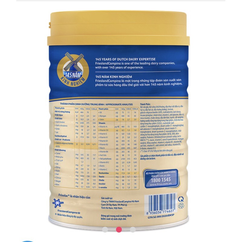 Sữa Frisolac gold số 3 850g