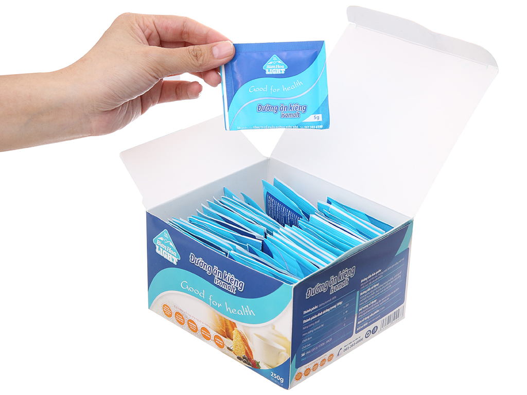 [Hộp 250g (50 gói x 5gram)] ĐƯỜNG ĂN KIÊNG [VN] BIÊN HÒA Isomalt (bph-hk)