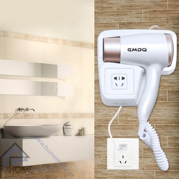 Máy sấy tóc treo tường tích hợp ổ cắm