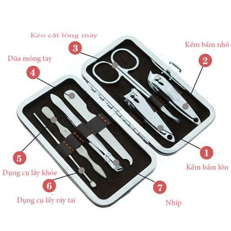 Bộ Kềm Cắt Móng Tay 12 Món Tiện Dụng
