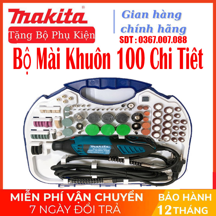 Bộ máy khoan mài khuôn khắc đa năng makita 100 chi tiết 350w 6 tốc độ,máy khoan makita cầm tay, máy mài cầm tay , máy mài khuôn , máy mài chai kokomi ssa