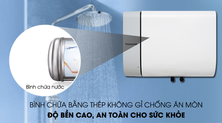 [HCM]MÁY NƯỚC NÓNG GIÁN TIẾP PANASONIC DH-15HAMVW (KHÔNG BƠM TRỢ LỰC)