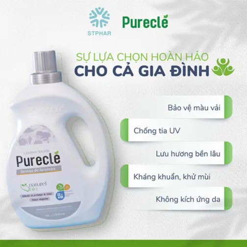 Nước giặt xả Pureclé 3.8L