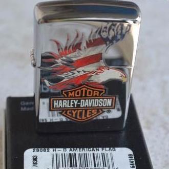 Zippo 28082 - Zippo Harley Davidson Eagle Wings Polish Chrome