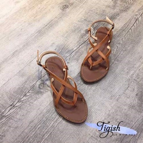 Giày Sandal Xỏ ngón Chéo X thắt Nút